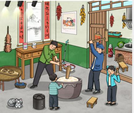 《文字玩出花》怀旧打年糕怎么通关