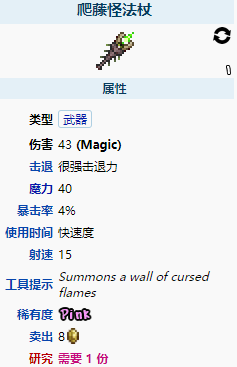 《泰拉瑞亚》爬藤怪法杖怎么样？